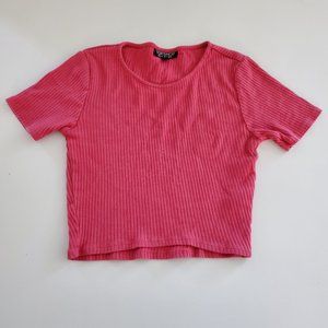 Topshop Basic Crop Tee (Size 2)